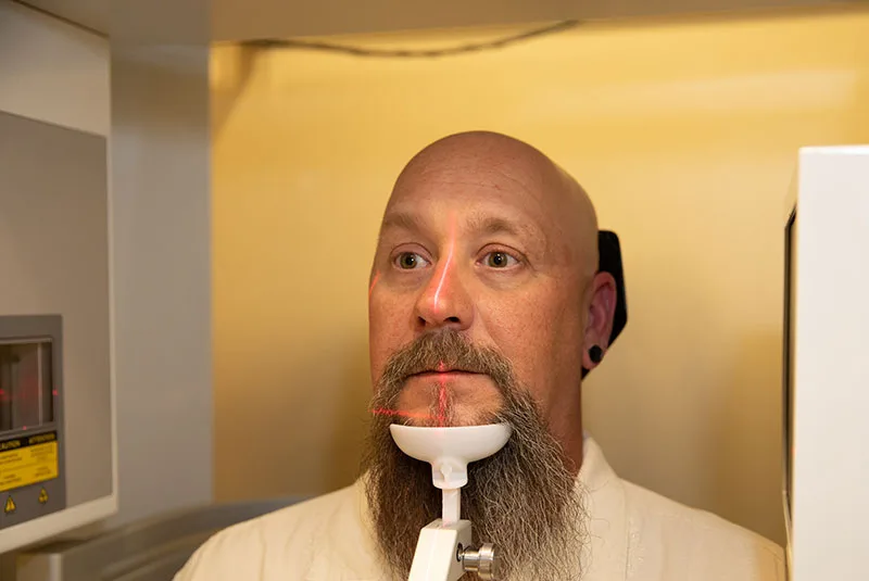 Advanced dental technology in use