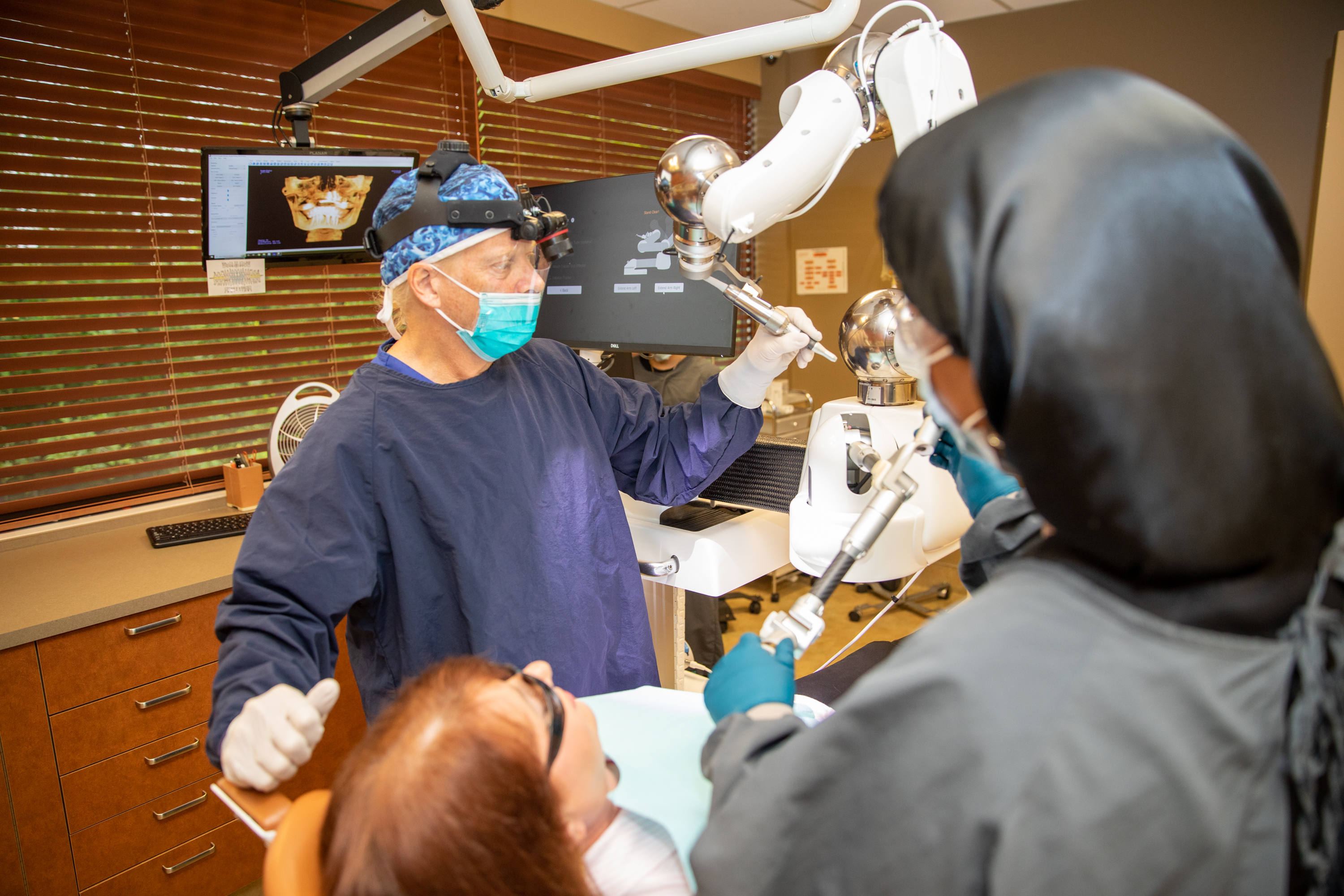 Yomi robot-assisted dental implant surgery